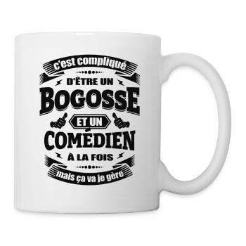 BOGOSSE ET COMEDIEN - Mug blanc - blanc - Droite