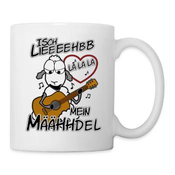 Ich liebe mein Mädel lustig geschrieben - Tasse - Weiß - Rechts