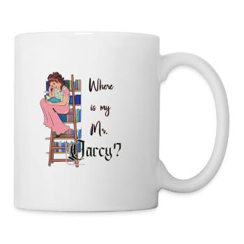 Mr Darcy - Jane Austen - Booklover - Vintage - Mug - white - Right