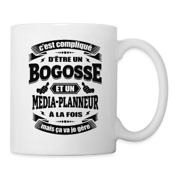 BOGOSSE ET MEDIA-PLANNEUR - Mug blanc - blanc - Droite