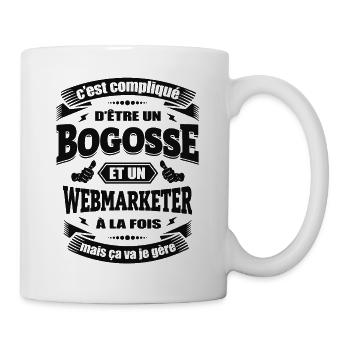 BOGOSSE ET WEBMARKETER - Mug blanc - blanc - Droite