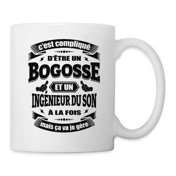 BOGOSSE ET INGÉNIEUR DU SON - Mug blanc - blanc - Droite