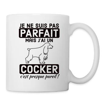 chien de race cocker 1 - Mug blanc - blanc - Droite