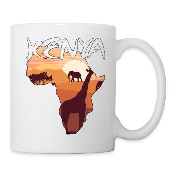 Kenya Afrique Kenya Afrique Cadeau - Mug blanc - blanc - Droite