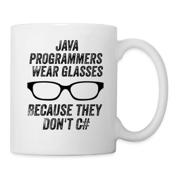 Drôles de programmeurs Java - Mug blanc - blanc - Droite
