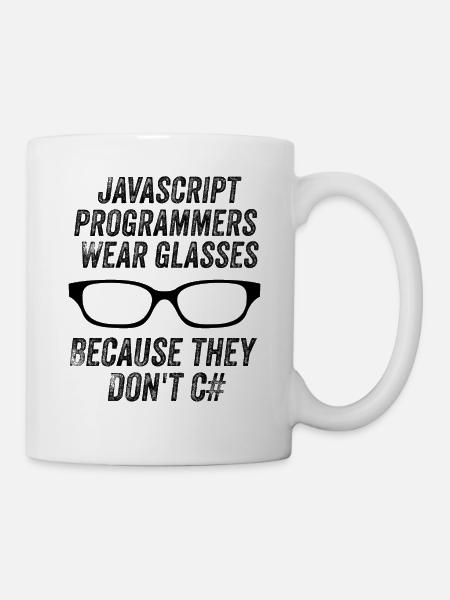Programmeurs Javascript amusants - Mug blanc - blanc