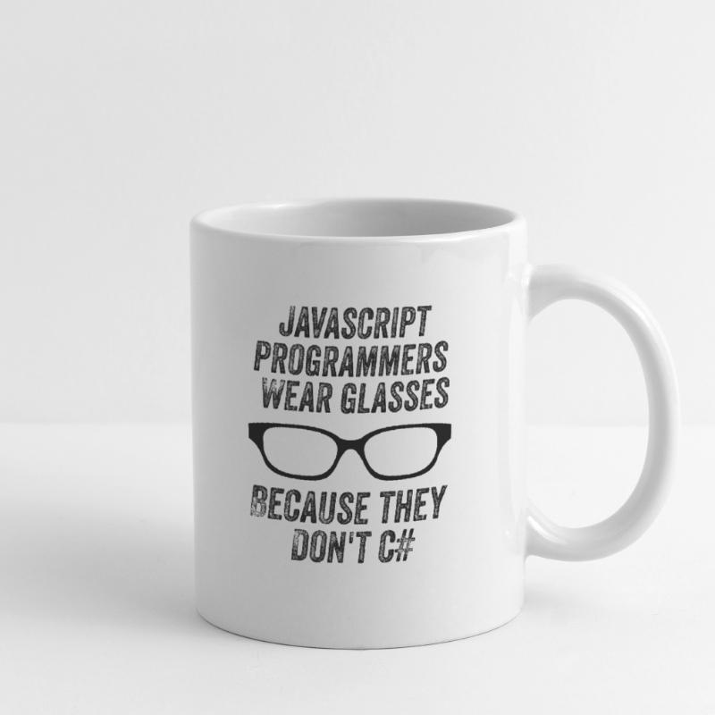 Programmeurs Javascript amusants Mug blanc