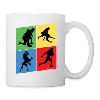 Joueur de football américain Vintage Retro USA Sport - Mug blanc - blanc - Droite