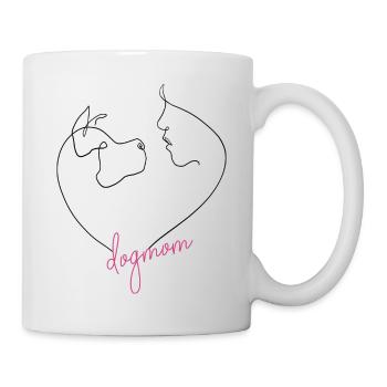Dog Mom - Tasse - Weiß - Rechts
