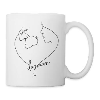 Dog Mom - Tasse - Weiß - Rechts