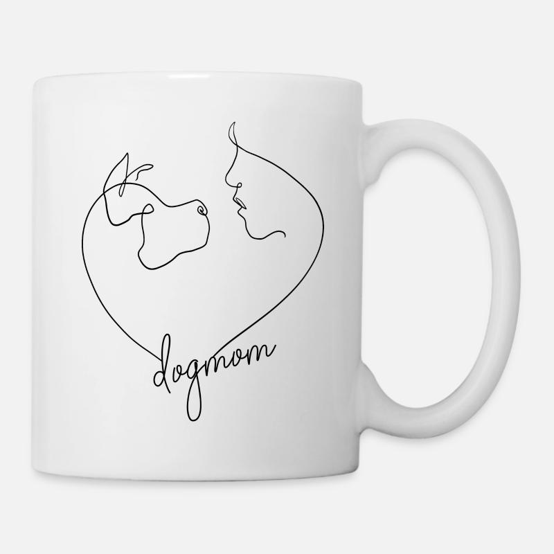 Dog Mom - Tasse - Weiß