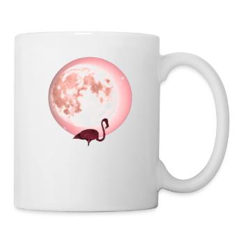Idée cadeau rose rose Flamingo Moon - Mug blanc - blanc - Droite