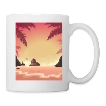 Vietnam Beach - Tasse - Weiß - Rechts