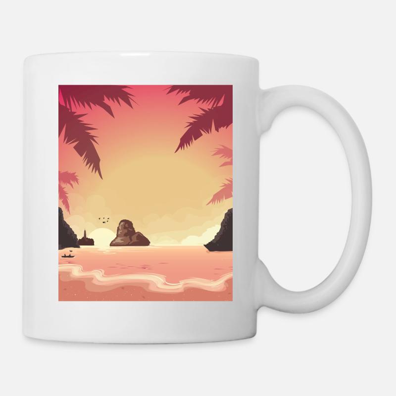 Vietnam Beach - Tasse - Weiß