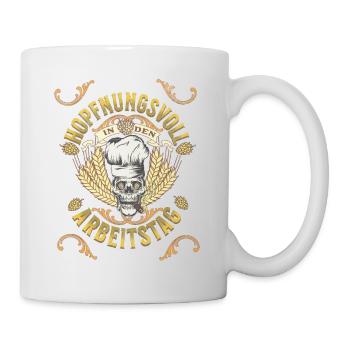 Hopfungsvoll Design, - Tasse - Weiß - Rechts