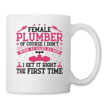 Plumbing Plumber Female Female - Mug - white - Right