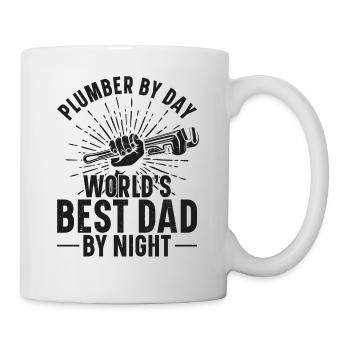Plumbing Plumber Dad Vintage - Mug - white - Right