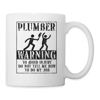Plombier Plombier Plombier Vintage Plombier - Mug blanc - blanc - Droite