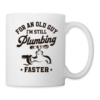 Plumbing Plumber Grandpa Retired - Mug - white - Right