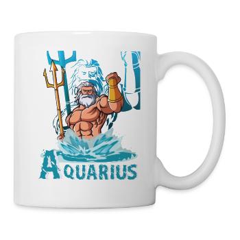 Sternzeichen Wassermann Aquarius Geburtstag - Tasse - Weiß - Rechts