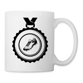 Fußball Football - Mug blanc - blanc - Droite