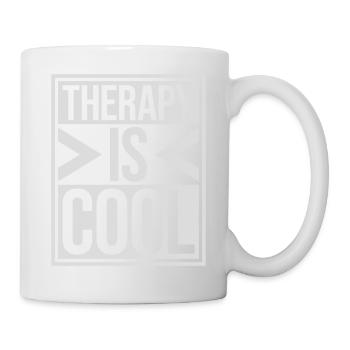 therapy is cool Quote - Mug - white - Right