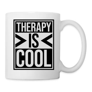 therapy is cool Quote - Mug - white - Right