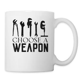 Plumbing Plumber Vintage Choose A - Tasse - Weiß - Rechts