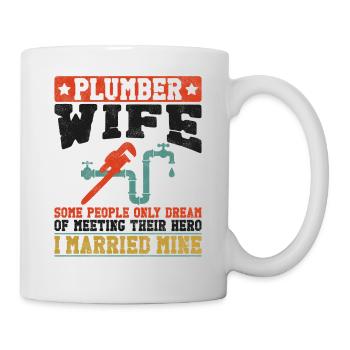 Plomberie Plombier Femme Vintage - Mug blanc - blanc - Droite