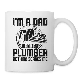 Plumbing Plumber Dad Vintage I'm A - Mug - white - Right