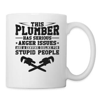 Plumbing Plumber Vintage This - Tasse - Weiß - Rechts