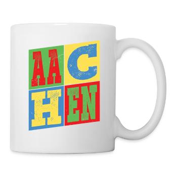 Aachen Germany City Colorful Skyline Home - Mug - white - Right