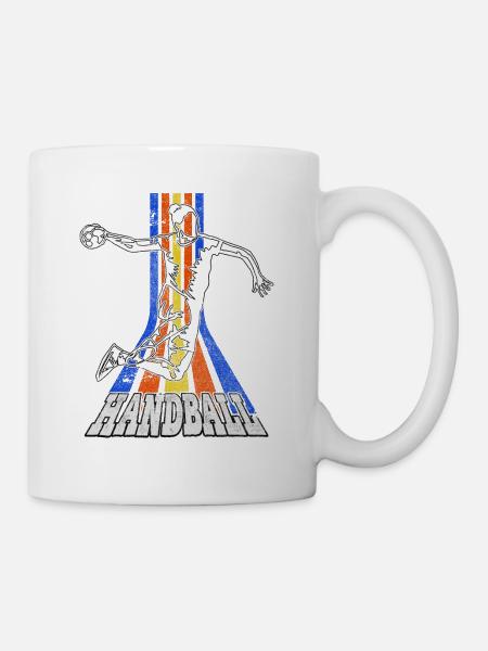 Handball Handballspielerin Handballerin Vintage - Tasse - Weiß