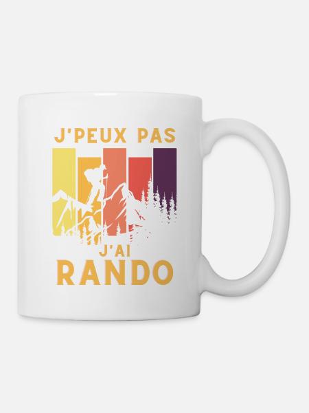 randonnée rando - Mug blanc - blanc
