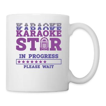Karaoke Singer Karaoke Star In - Tasse - Weiß - Rechts