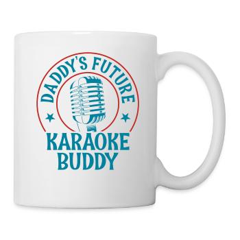 Karaoke Singer Daddy's Future - Tasse - Weiß - Rechts