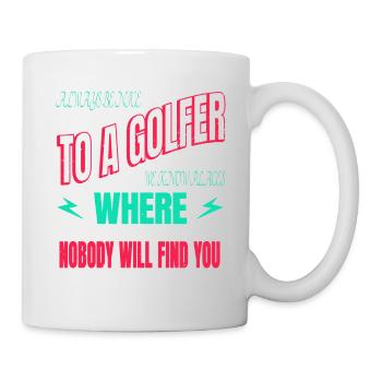 golfcoachgifts golfcoachgift funny animals - Tasse - Weiß - Rechts