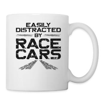 Drag Racing Race Car Vintage - Mug blanc - blanc - Droite