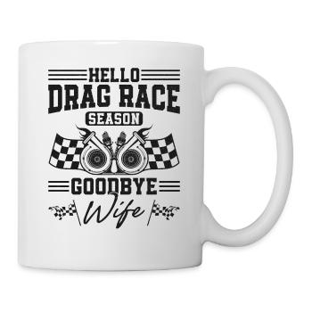 Drag Racing Race Car Mari - Mug blanc - blanc - Droite