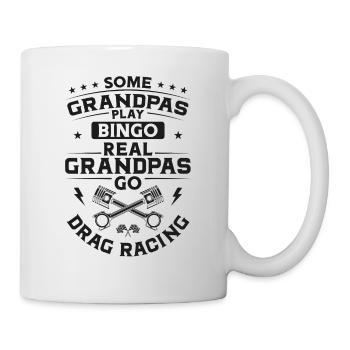 Drag Racing Race Car Grandpa - Tasse - Weiß - Rechts