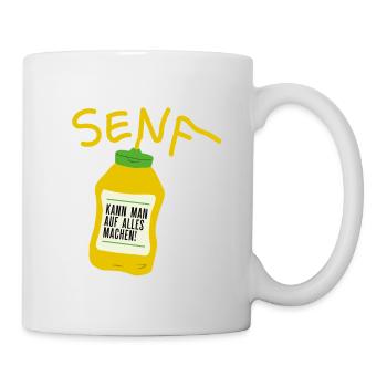 Senf - Tasse - Weiß - Rechts