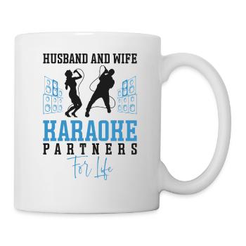 Chanteur de karaoké Mari Femme - Mug blanc - blanc - Droite