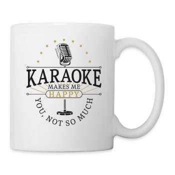 Karaoke Singer Karaoke Makes Me - Mug - white - Right