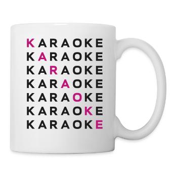 Karaoke Singer Karaoke - Tasse - Weiß - Rechts