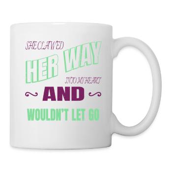 mammal joke humor rainbow cat cat humor statement - Tasse - Weiß - Rechts