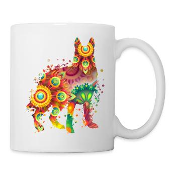 German Sheperd Deutscher Schäferhund Hundedesign - Tasse - Weiß - Rechts