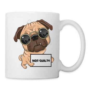 Drôle de chemise de chien - Non coupable - Mug blanc - blanc - Droite