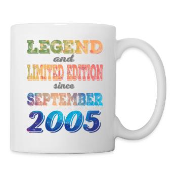 18.Geburtstag Junge Mädchen 18 Jahre 2005 Geschenk - Tasse - Weiß - Rechts
