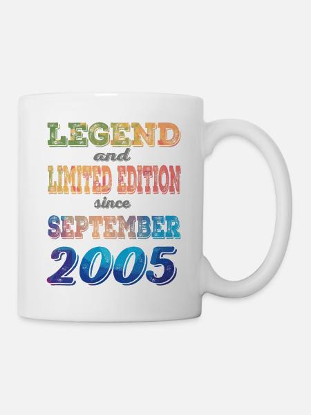 18.Geburtstag Junge Mädchen 18 Jahre 2005 Geschenk - Tasse - Weiß