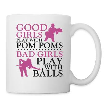 Billiards Pool Player Ball Girl - Mug - white - Right